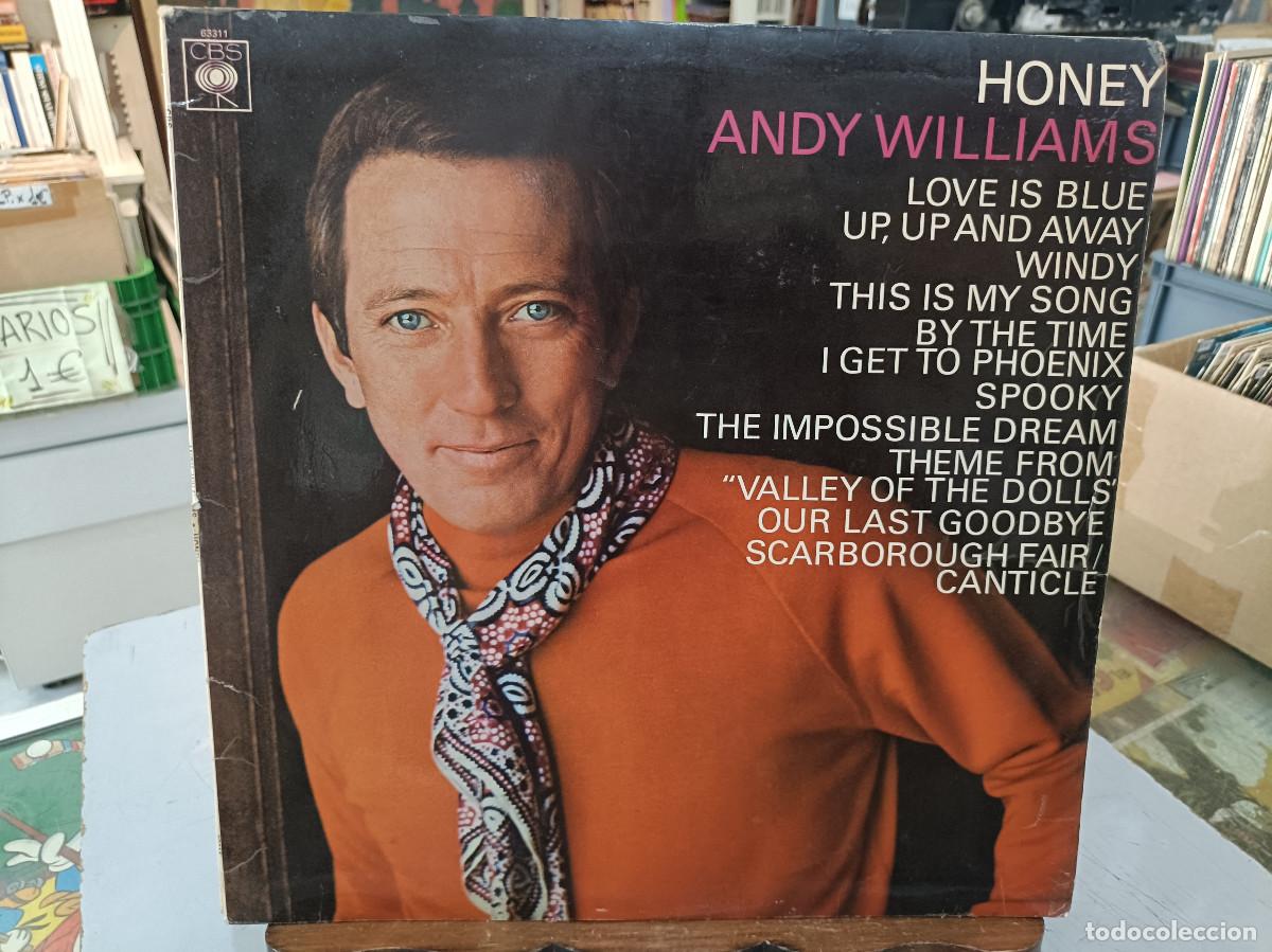 Discos de vinilo: Andy Williams - Honey - LP. sello CBS 1968