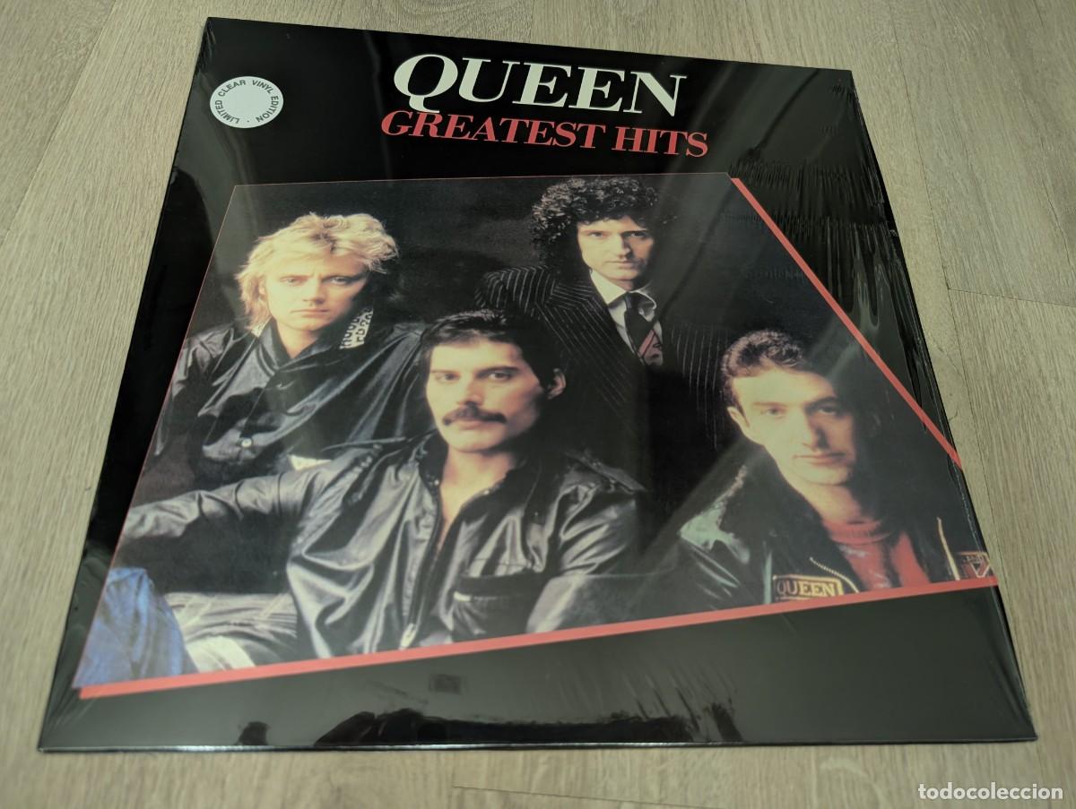 Discos de vinilo: QUEEN - GREATEST HITS .LP EMI - REEDICION DE U.K - HARD ROCK ..NUEVA EDICION COLOR CLEAR - NUEVO