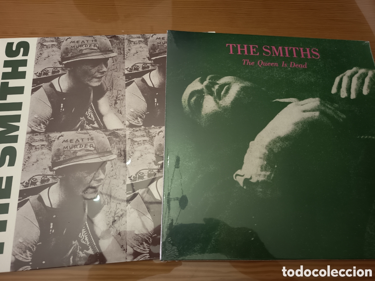 Discos de vinilo: Precintados !! Lote de dos discos de vinilo de The Smiths ,&rdquo; The Queen Is Dead &rdquo; y &rdquo; Meat Is Murder