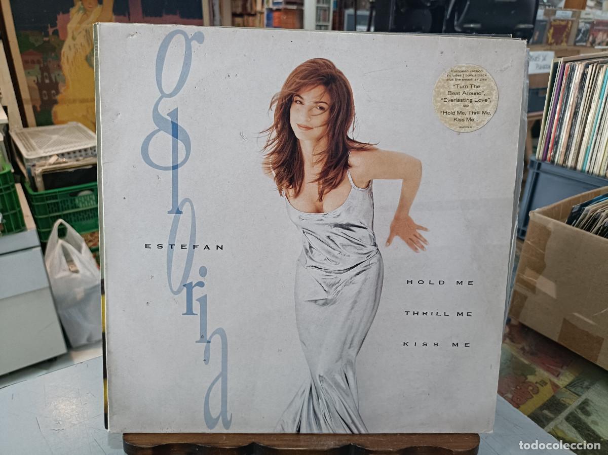 Discos de vinilo: Gloria Estefan - Hold Me Thrill Me Kiss Me - LP. sello EPIC 1994