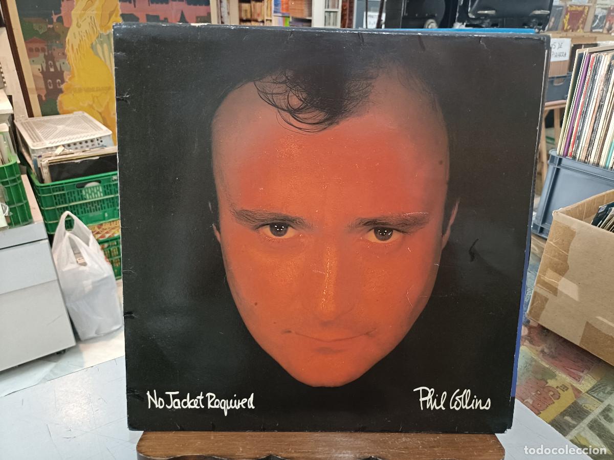 Discos de vinilo: Phil Collins - No Jacket Required - LP. sello WEA 1985