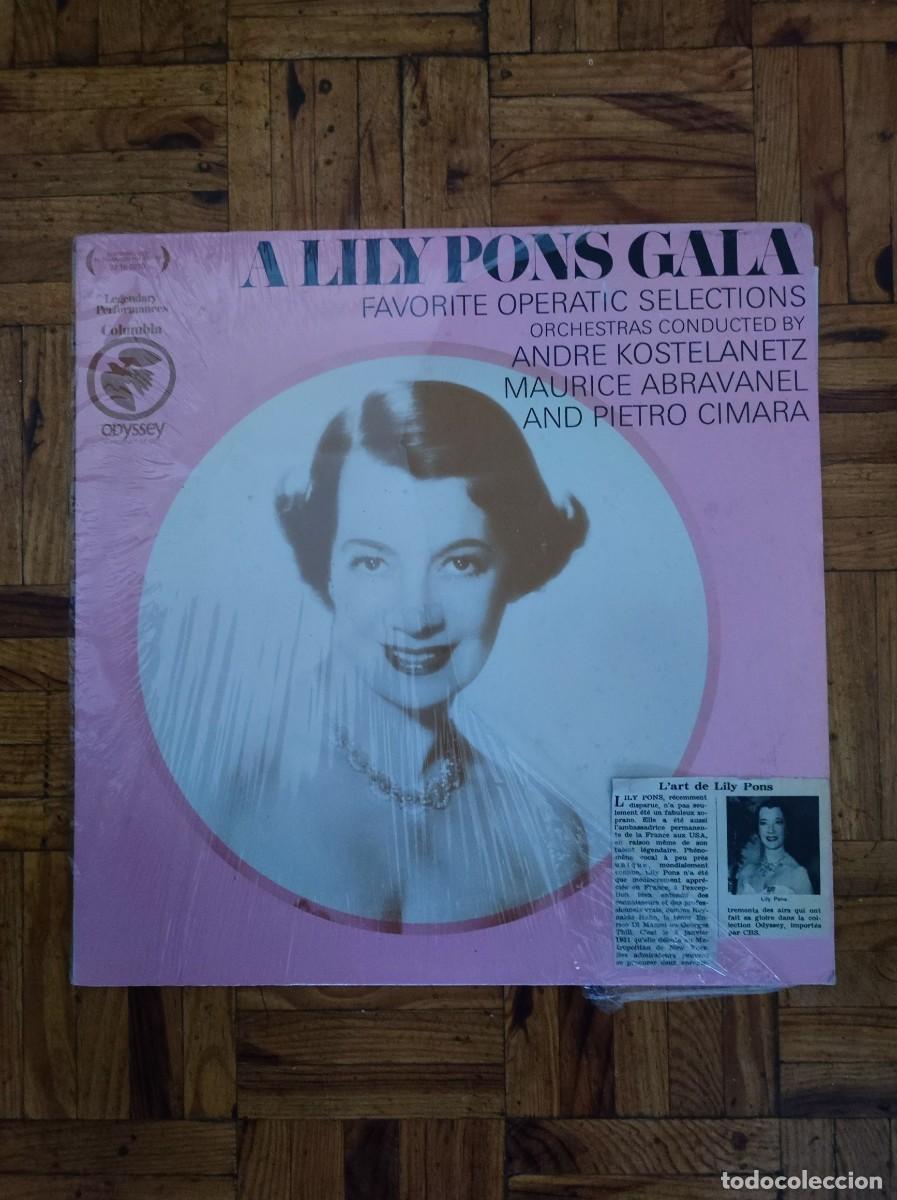 Discos de vinilo: Vinilo LP &rdquo;A Lily Pons Gala&rdquo; &ndash; Columbia Odyssey (&Oacute;pera / Cl&aacute;sica)