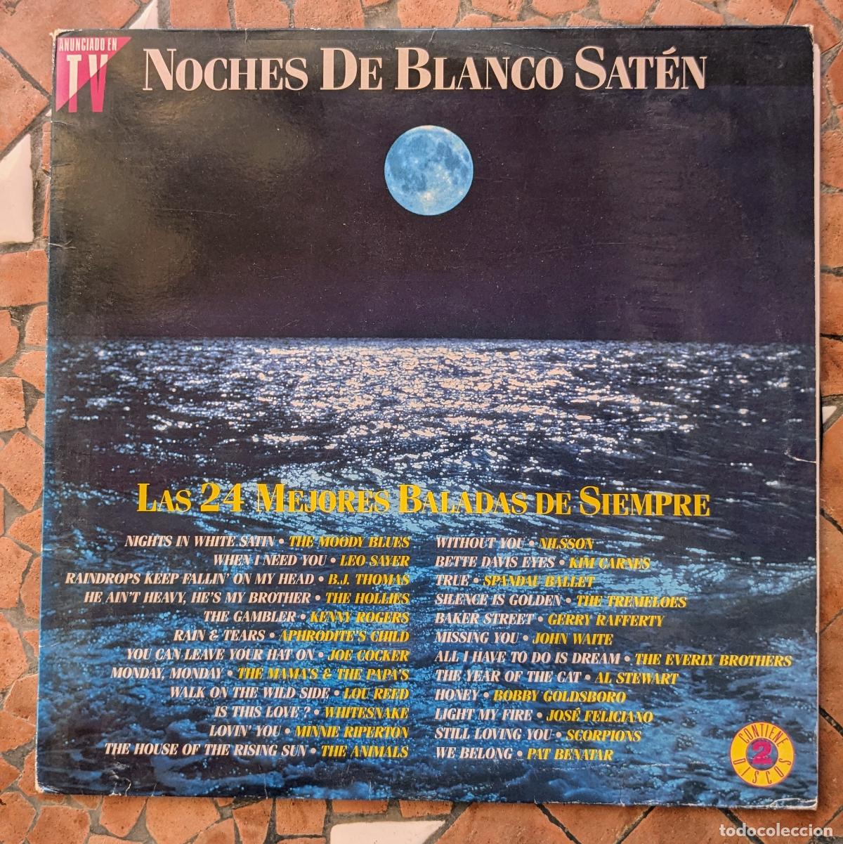 Discos de vinilo: Vinilo 2xLP Various - M&aacute;s Noches De Blanco Sat&eacute;n - Las 24 Mejores Baladas De Siempre - Various