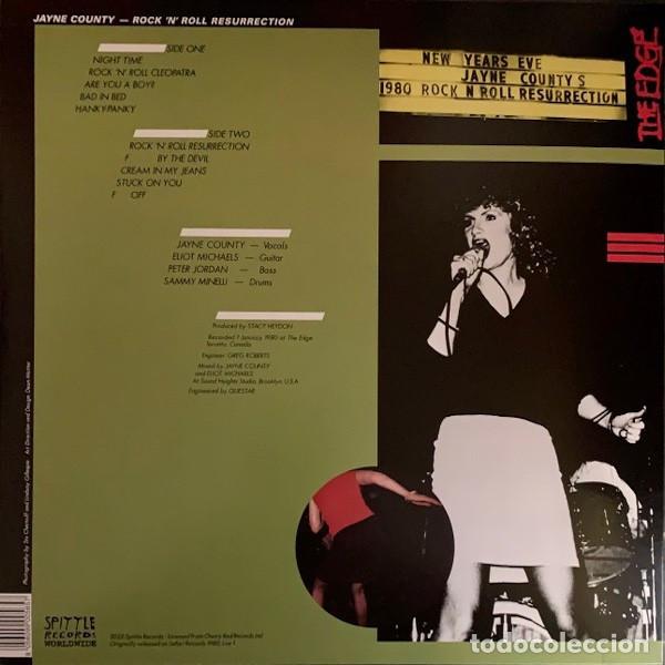 Discos de vinilo: JAYNE COUNTY Rock n Roll Resurrection (LP) - Foto 2