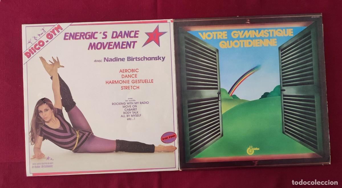 Discos de vinilo: Lote 2 Vinilos Gimnasia Retro / Aer&oacute;bic &ndash; Con Libretos Ilustrados (1977-1982)