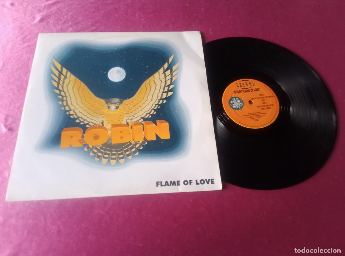 Discos de vinilo: ROBIN FLAMES OF LOVE 1997 LP L31 42