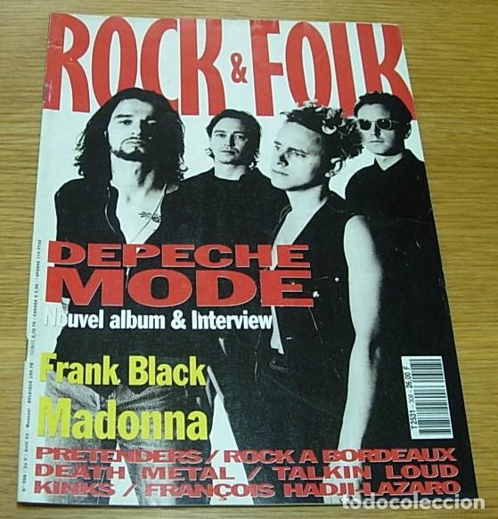 Discos de vinilo: Revista Francesa ROCK ET FOLK n&ordm; 308 DEPECHE MODE MADONNA THE KINKS THE PRETENDERS FRANK BLACK 1993