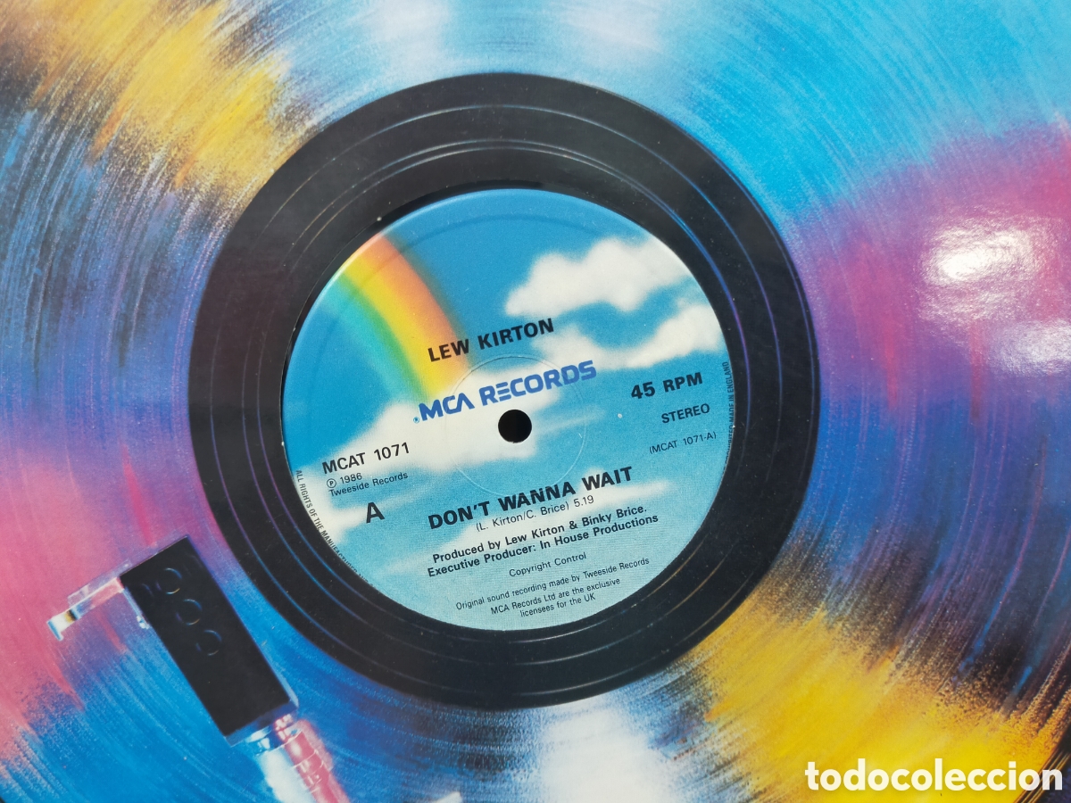 Discos de vinilo: Lew kirton maxi Don't wanna wait u.k. 1986