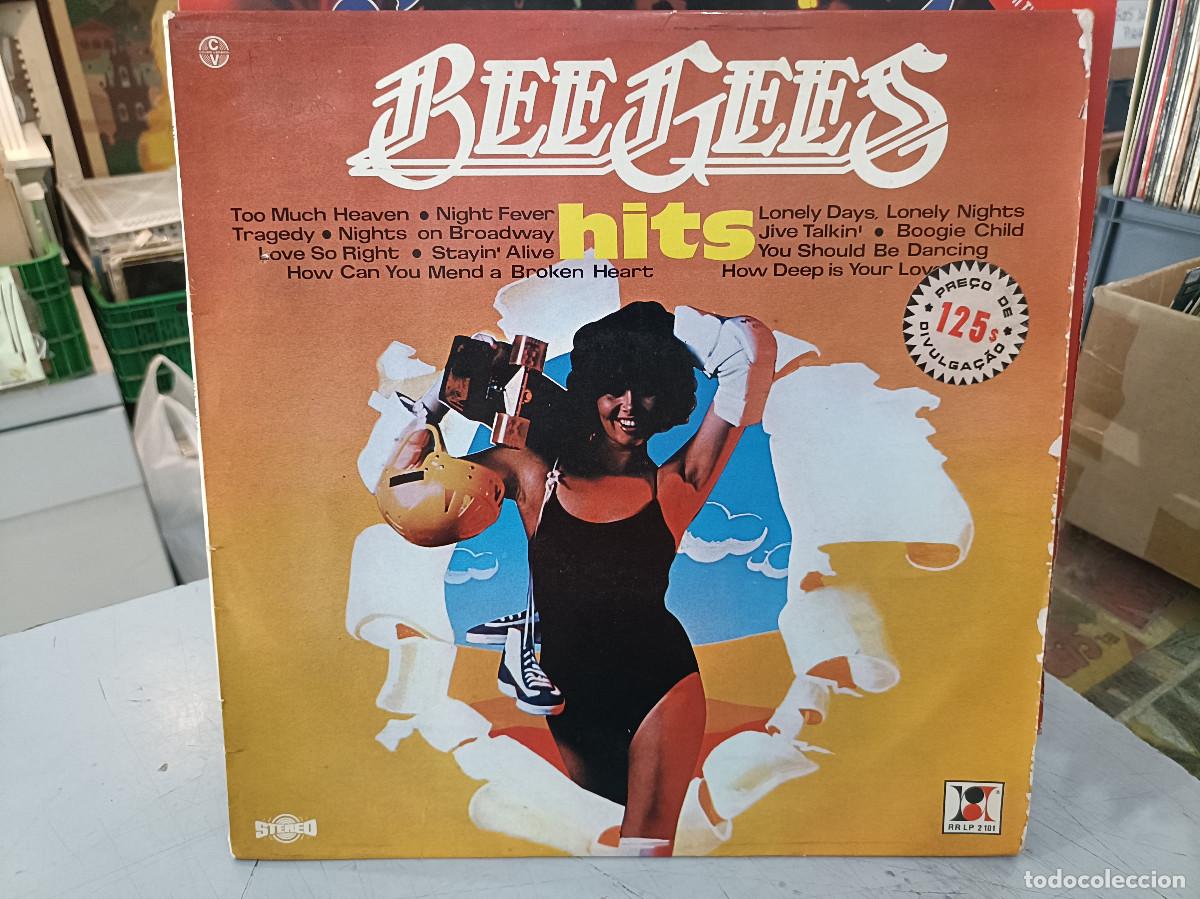 Discos de vinilo: Bee Gees - Hits - LP. sello RR