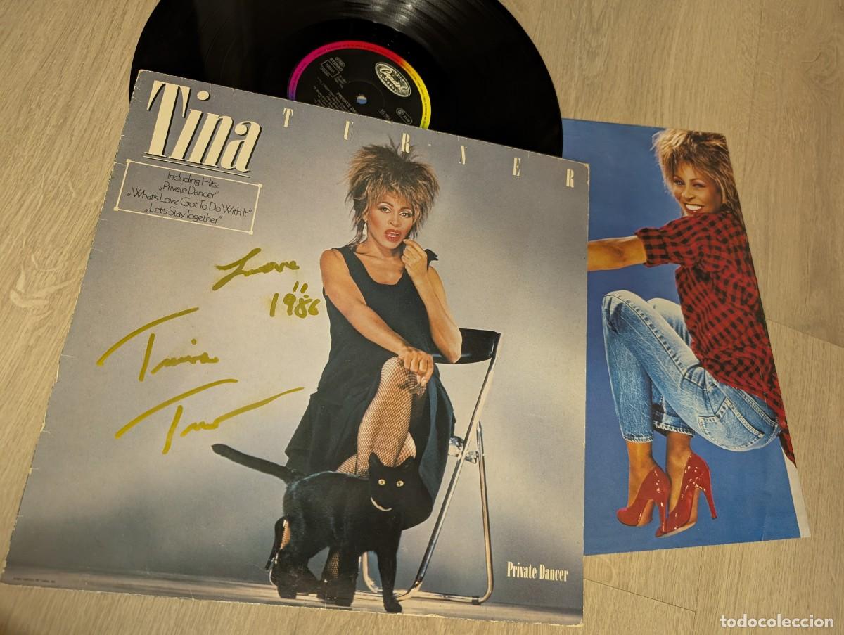Discos de vinilo: TINA TURNER - PRIVATE DANCER ..LP DE CAPITOL..1&ordf; EDICION HOLLAND - GERMANY CON LETRAS ..FIRMADO