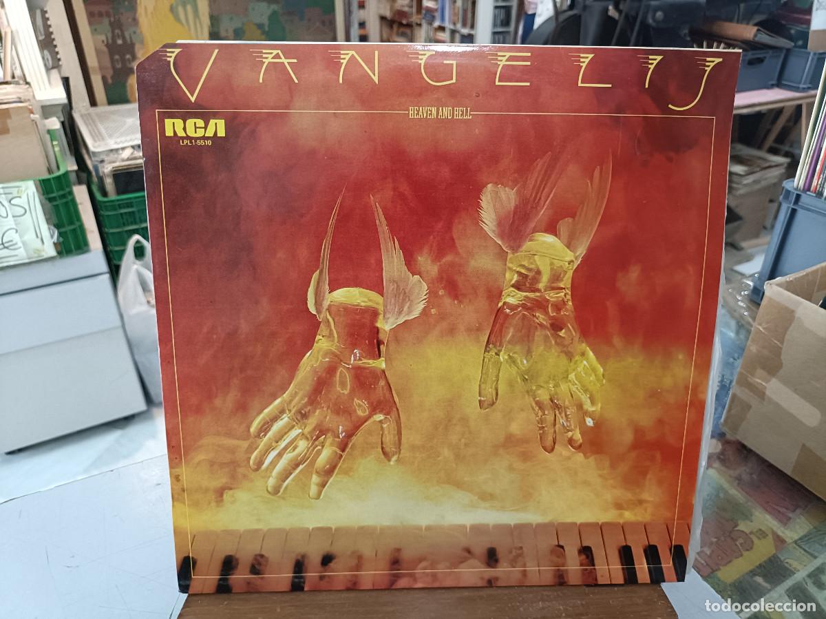 Discos de vinilo: Vangelis - Heaven And Hell - LP. sello RCA 1975