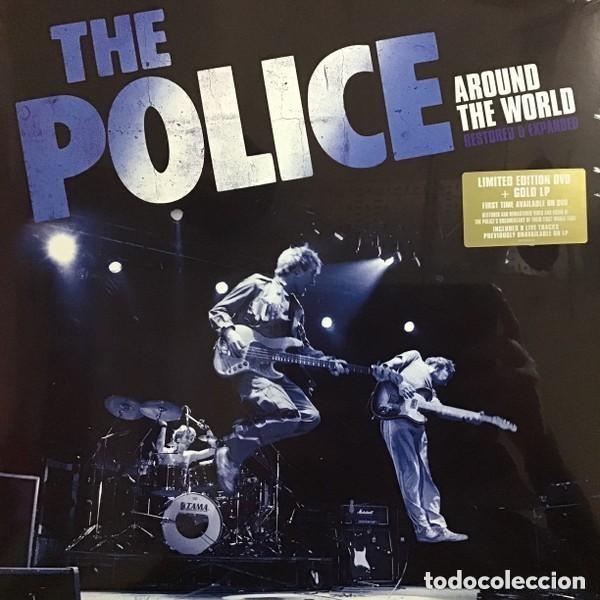 Discos de vinilo: THE POLICE - AROUND THE WORLD ( RESTORED & EXPANDED ) ..LP MUY LIMITADO - 2023 VINILO COLOR + DVD .