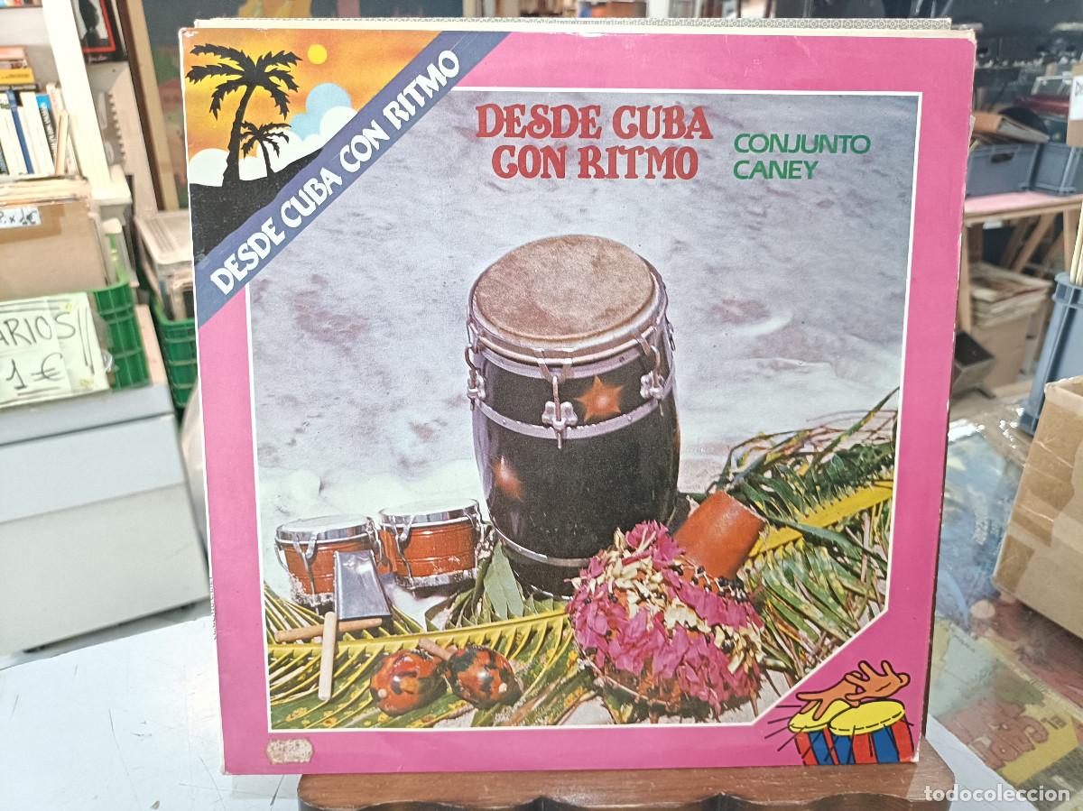 Discos de vinilo: Conjunto Caney - Desde Cuba con ritmo - LP. sello Fonomusic 1985
