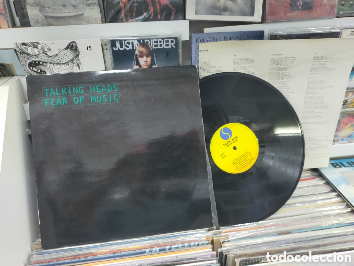 Discos de vinilo: Talking heads LP fear of music Espa&ntilde;a 1979