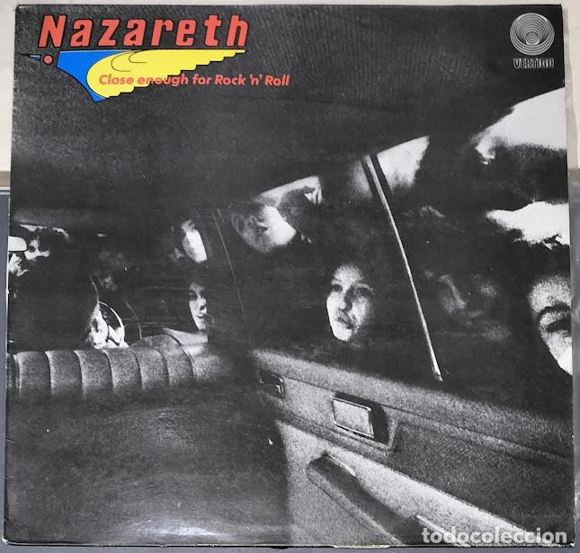 Discos de vinilo: Nazareth - Close Enough For Rock 'N' Roll - LP Vertigo &lrm;ref. 63 70 412. Ed. espa&ntilde;ola 1985.