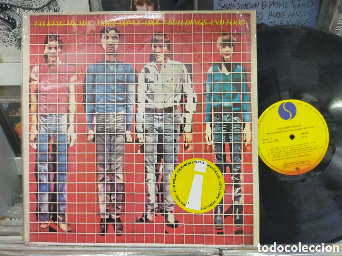 Discos de vinilo: Talking heads LP more songs about buildings and food Espa&ntilde;a 1984