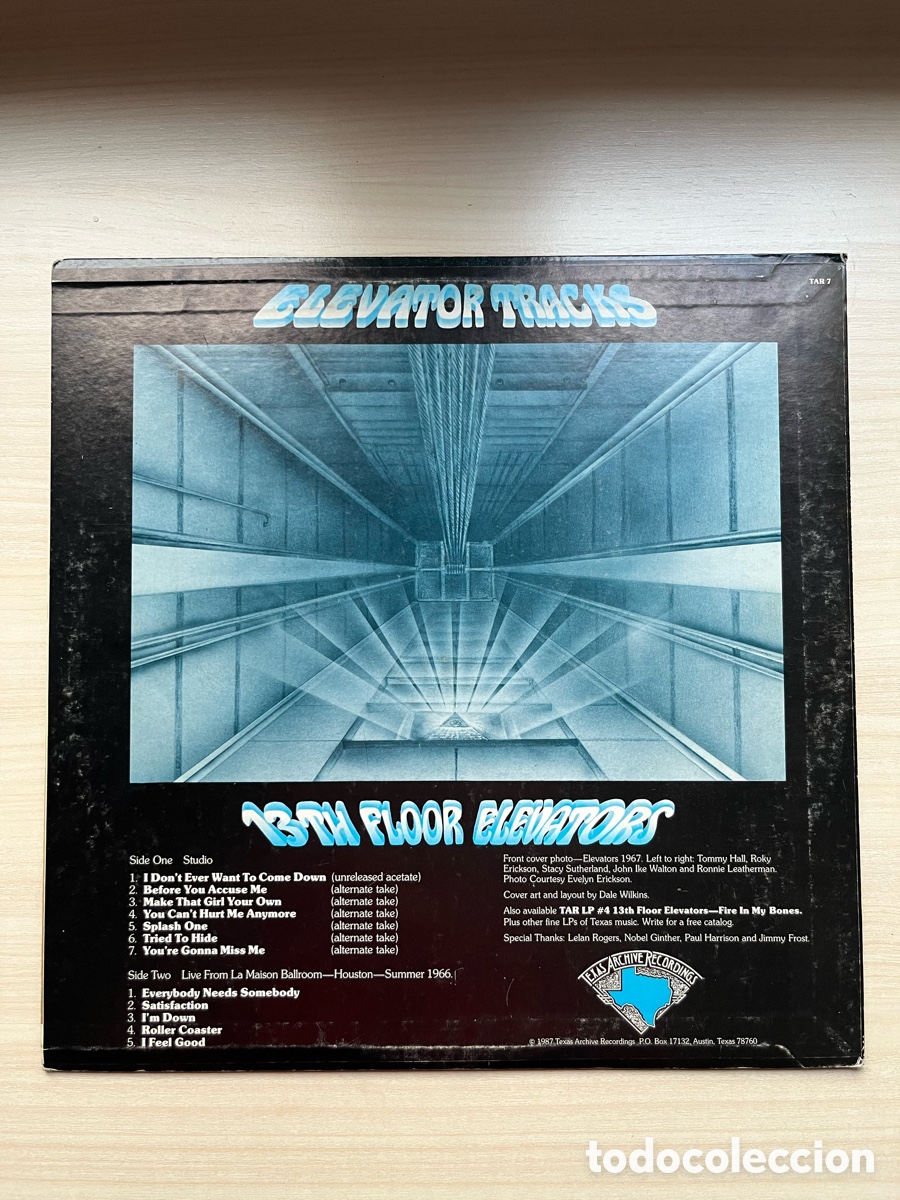 Discos de vinilo: 13 TH Floor Elevators- Elevator Tracks - Foto 2