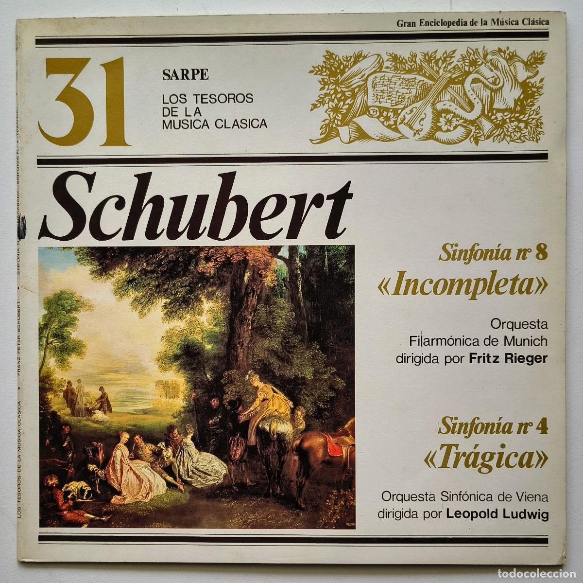 Discos de vinilo: Schubert - Los Tesoros de la musica clasica - 31