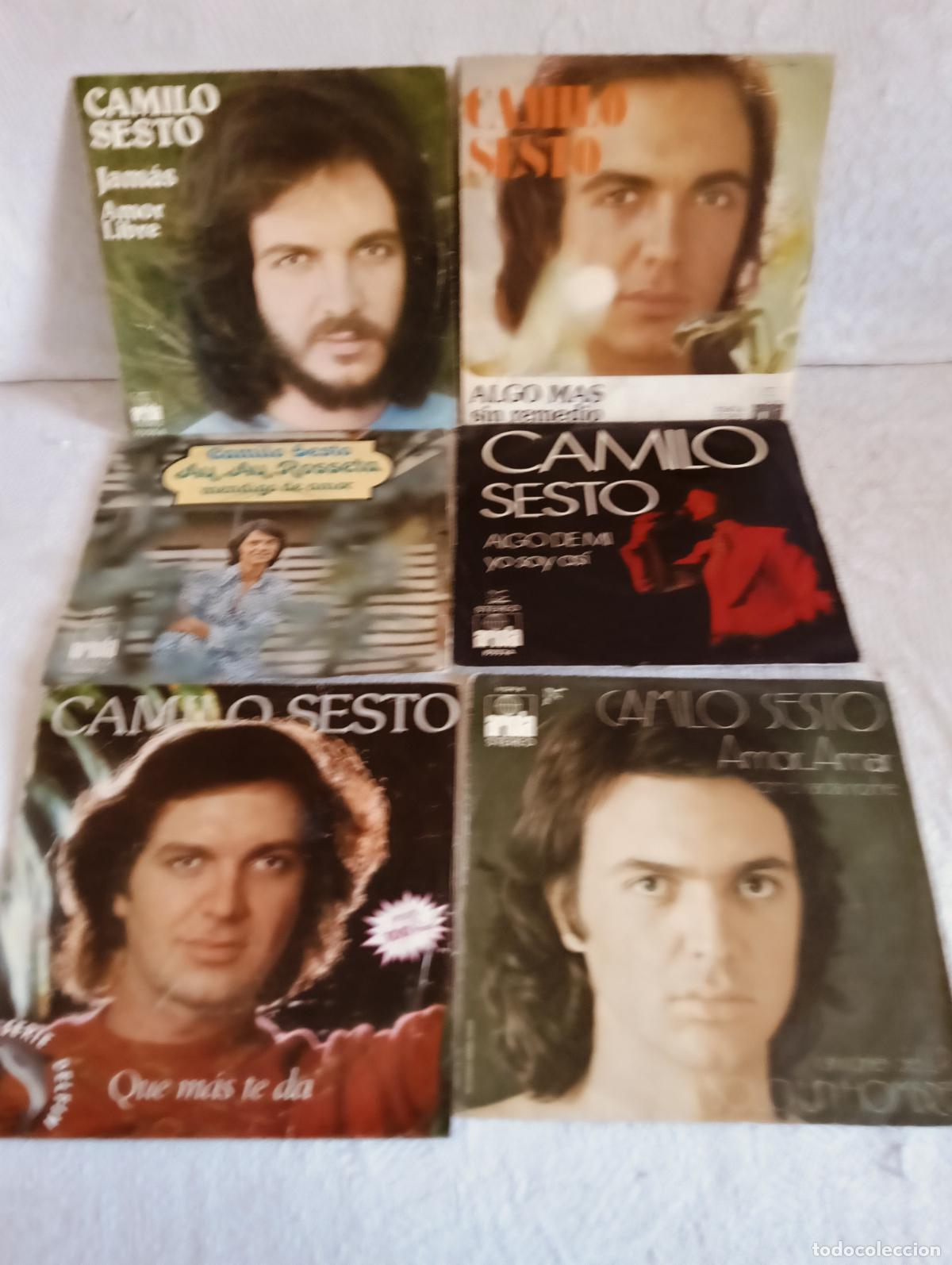Discos de vinilo: CAMILO SESTO Lote 6 Singles Buens estado de uso .Ver titulos y dem&aacute;s informaci&oacute;n en fotos.Pedido m&iacute;n