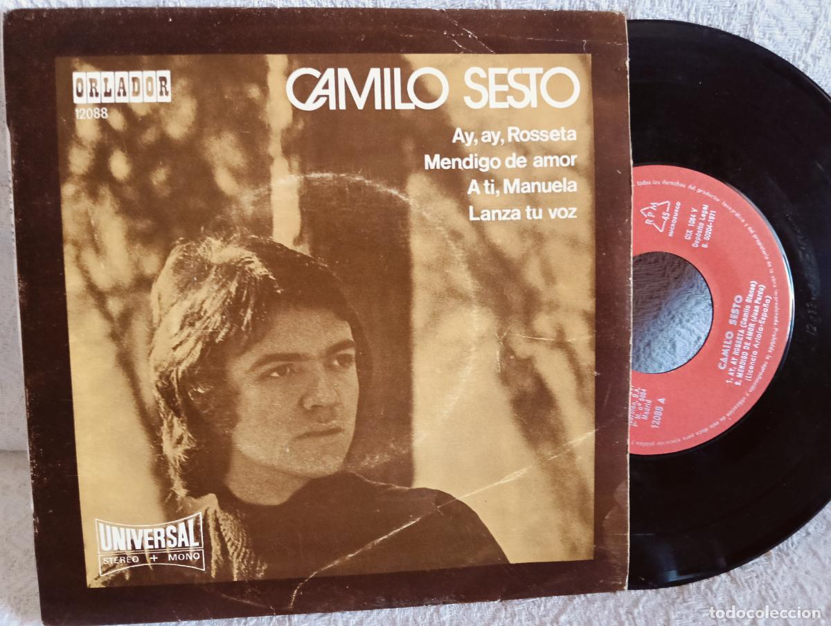 Discos de vinilo: CAMILO SESTO Ay Ay Rosseta Ep Excelente Estado .Ver titulos y dem&aacute;s informaci&oacute;n en fotos.Pedido m&iacute;ni
