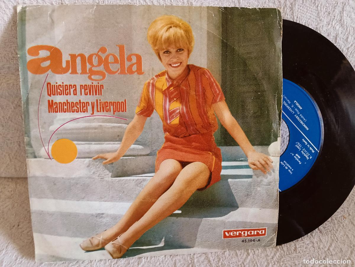 Discos de vinilo: ANGELA Quisiera vivir chica Ye-Ye Single Buen uso .Ver titulos y dem&aacute;s informaci&oacute;n en fotos.Pedido m