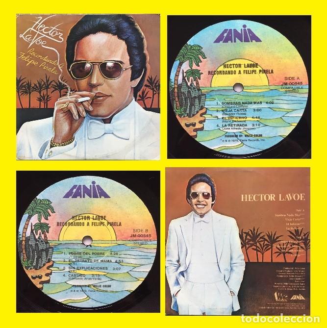 Discos de vinilo: HECTOR LAVOE - Recordando A Felipe Pirela LP 1979 Fania , ORG EDT US, ALL MINT