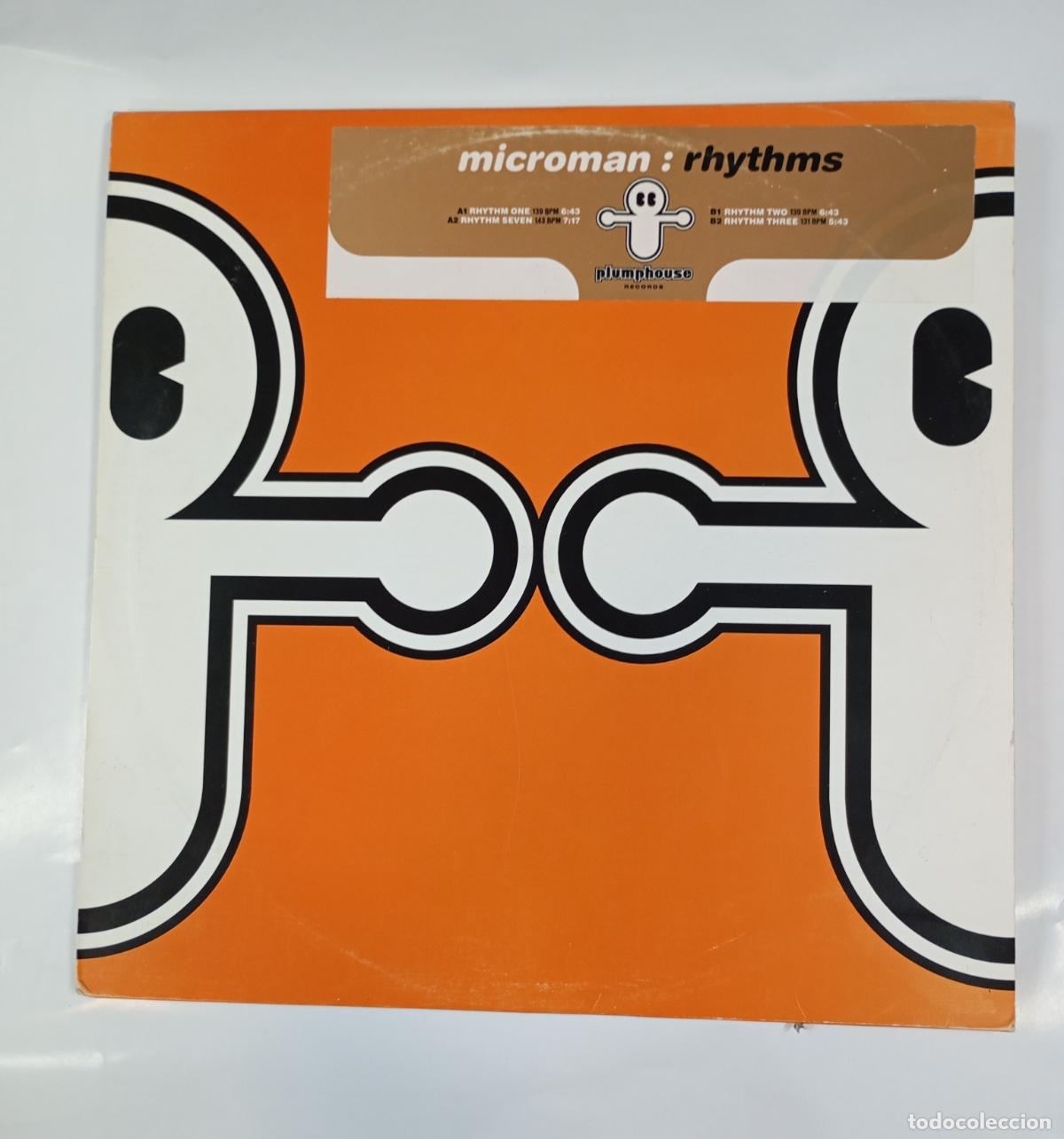 Discos de vinilo: Microman. Rhythms. Plumphouse Records. Maxi-Single. TDKDA38