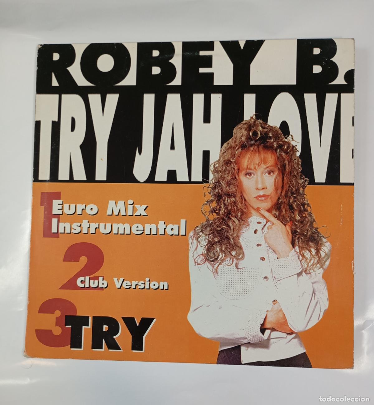 Discos de vinilo: Try Jah Love. Robey B. Way. Maxi-Single. TDKDA38