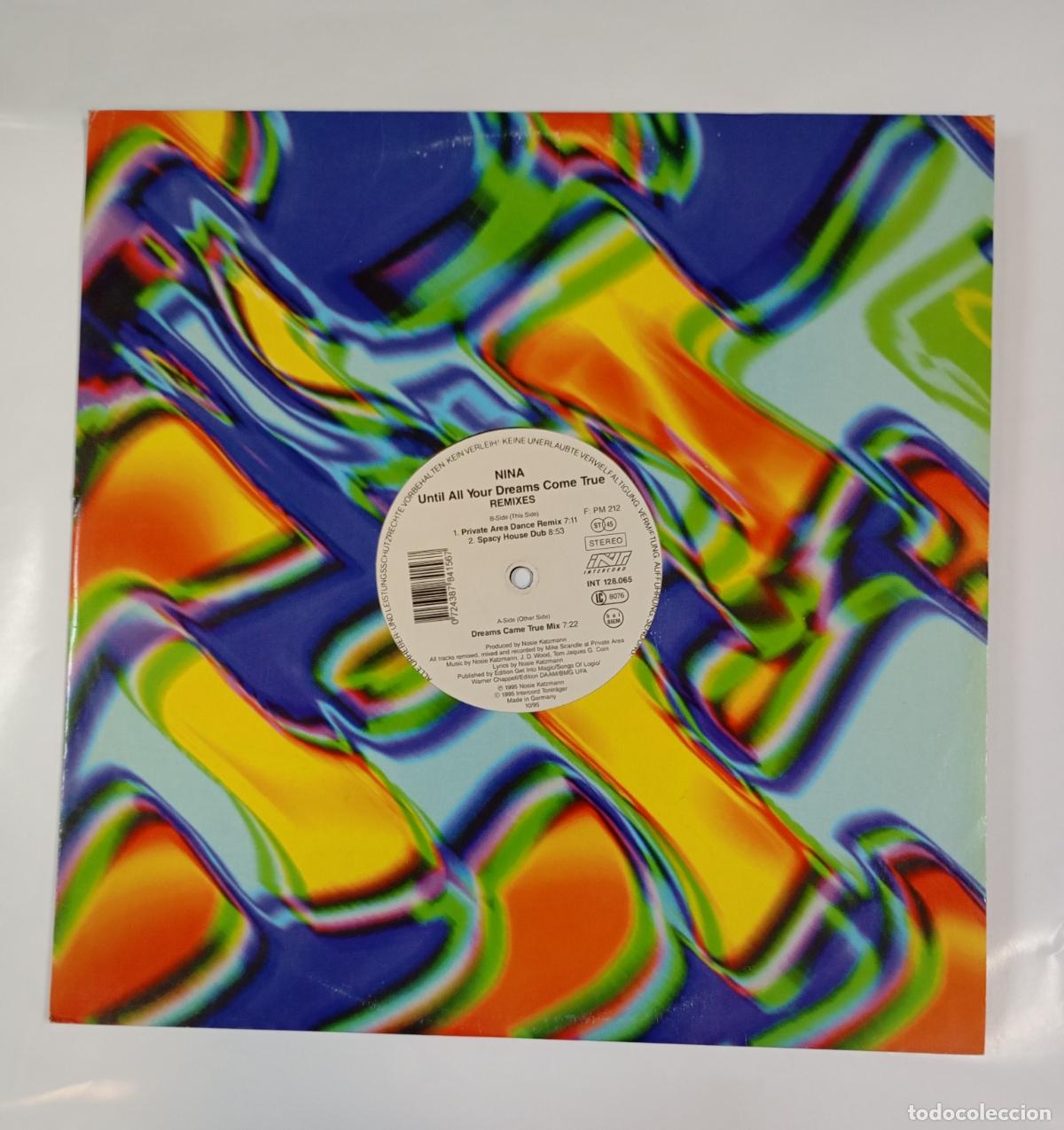Discos de vinilo: Until All Your Dreams Come True. Remixes. Nina. Maxi-Single. TDKDA38