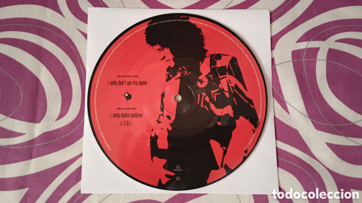 Discos de vinilo: Brian May &ndash; Why Dont We Try Again 7&rdquo; FIRMADO - Foto 8