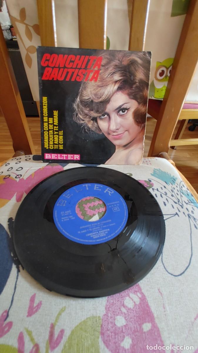 Discos de vinilo: CONCHITA BAUTISTA-EP JUGANDO CON MI CORAZON +3