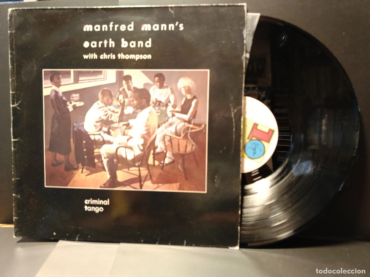 Discos de vinilo: Manfred Mann's Earth Band + Chris Thompson &ndash; Criminal Tango - LP VIRGIN 1986