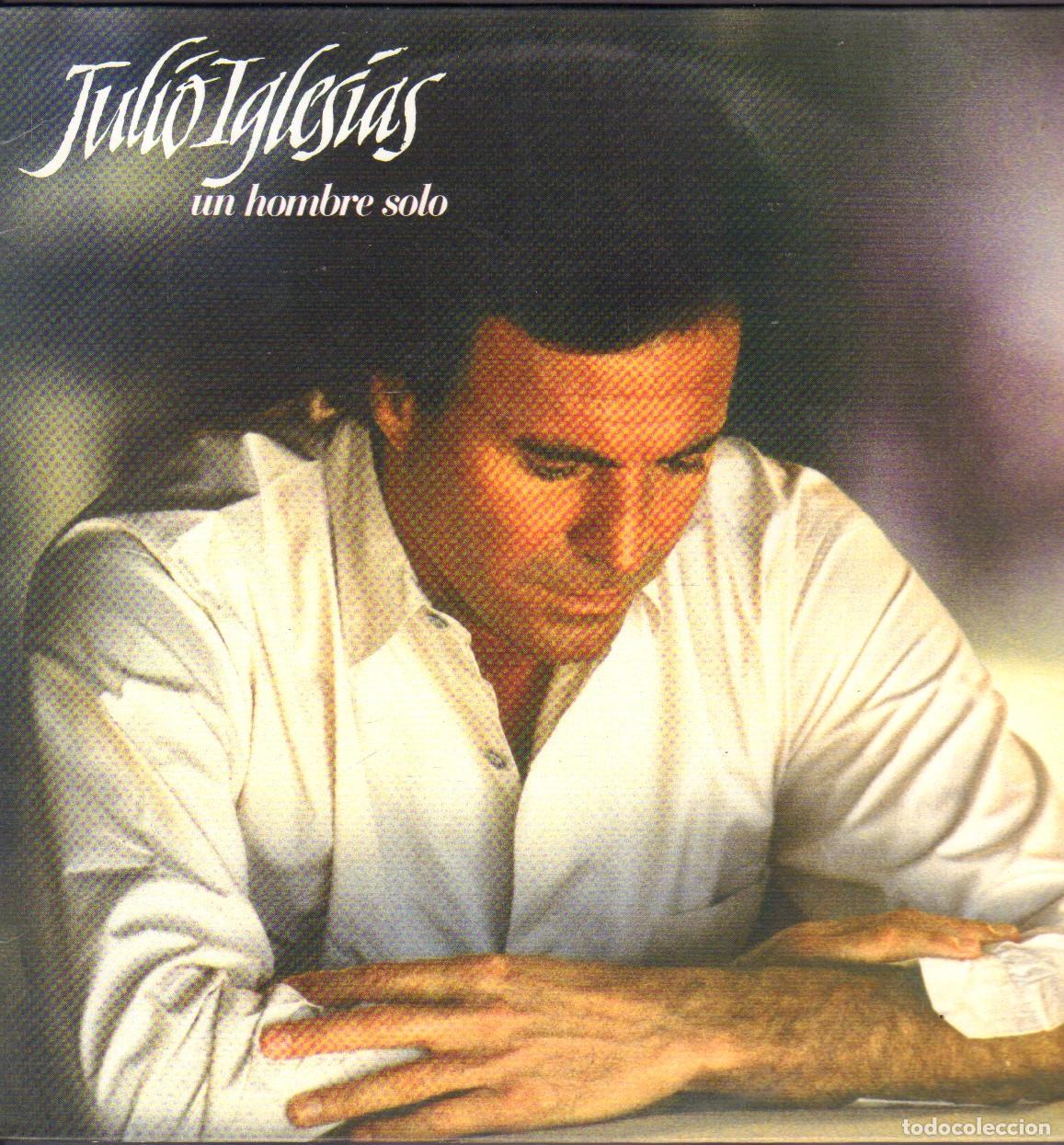 Discos de vinilo: JULIO IGLESIAS - UN HOMBRE SOLO / EVADIENDOME, ALGUIEN.../ LP CBS 1987 / ENCARTE RF-26301