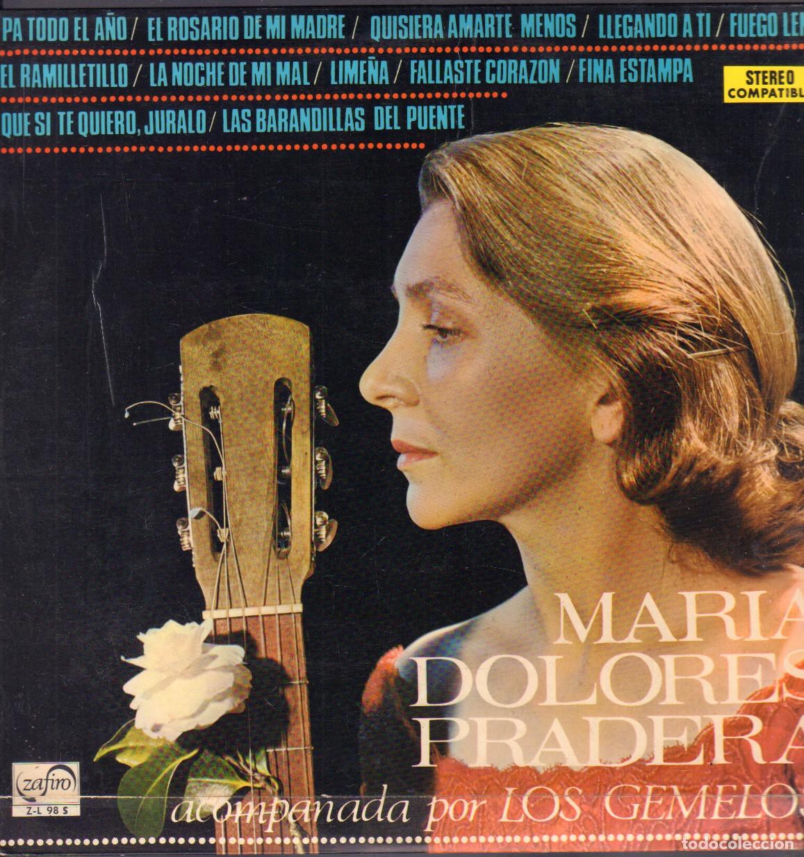 Discos de vinilo: MARIA DOLORES PRADERA (CON LOS GEMELOS) - PA TODO EL A&Ntilde;O, FINA ESTAMPA.../ LP ZAFIRO 1969 RF-26305