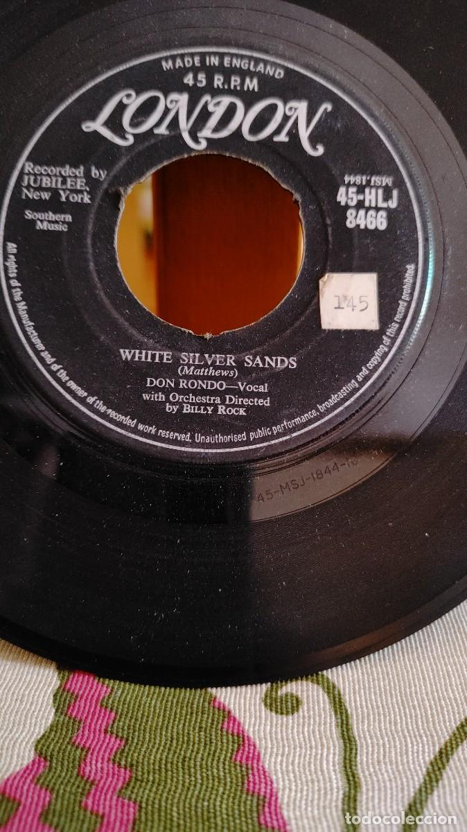 Discos de vinilo: DON RONDO-SINGLE WHITE SILVER SANDS - Foto 2