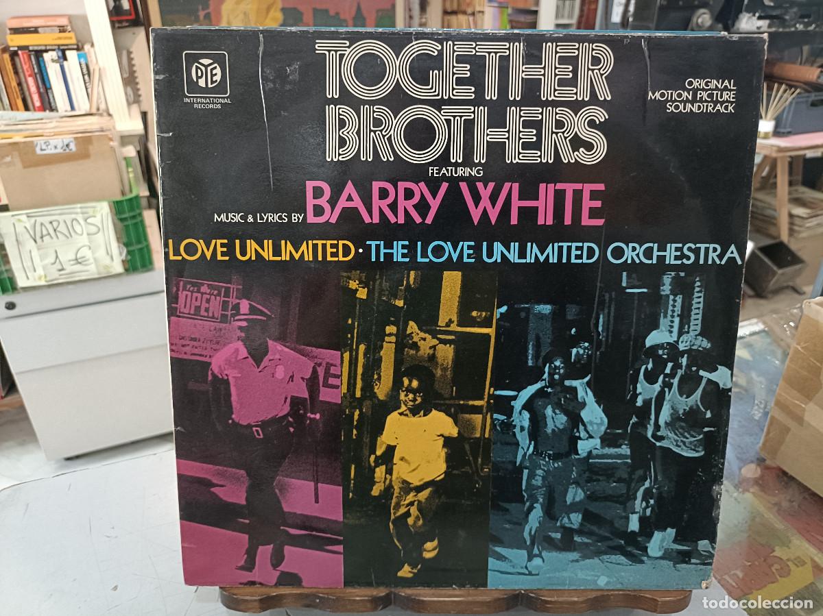 Discos de vinilo: Together Brothers featuring Barry White - Original Motion Picture Soundtrack - LP. sello PYE 1974