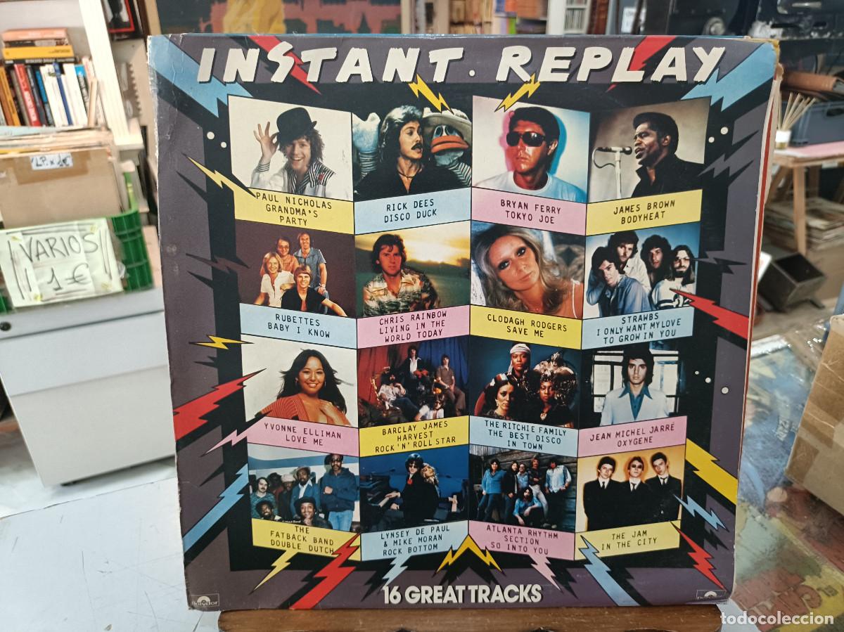 Discos de vinilo: Instant Replay - 16 Great Tracks, Varios - LP. sello Polydor 1977