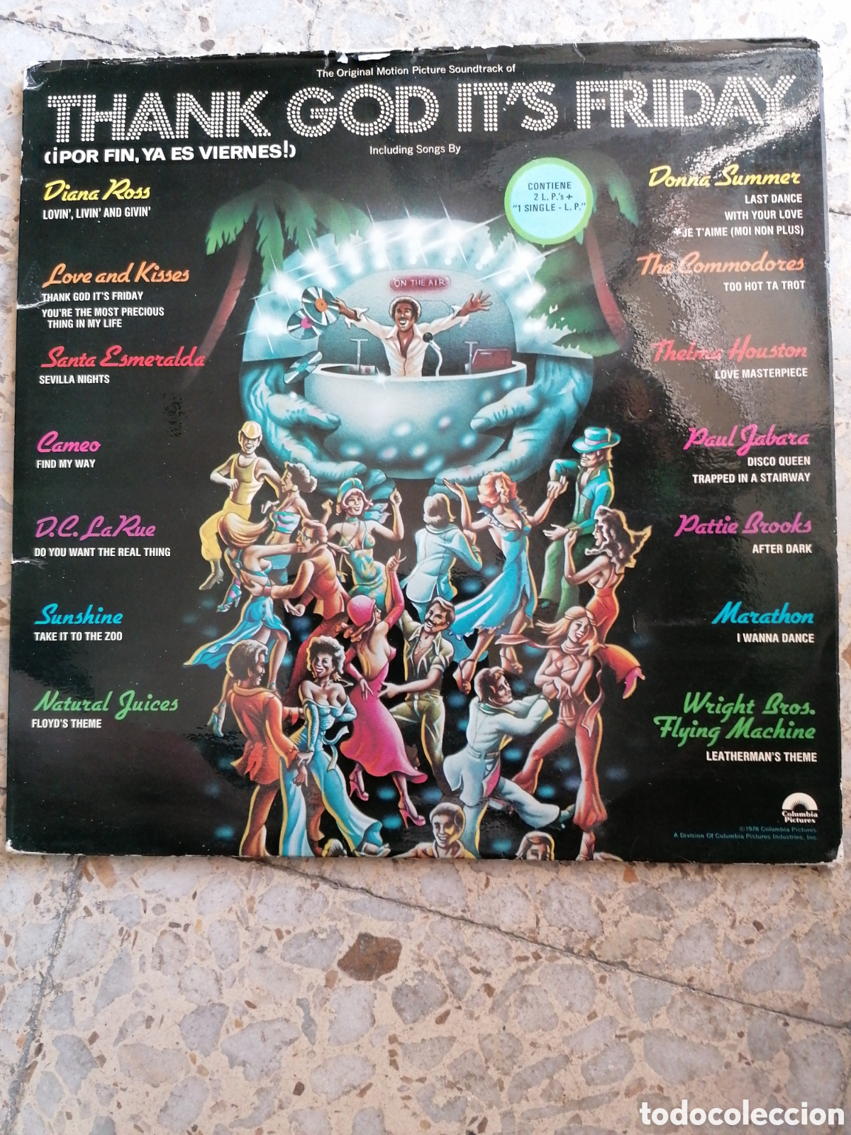 Disques de vinyle: 2 LP THANK GOD IT&acute;S FRIDAY POR FIN YA ES VIERNES 1978 ESPA&Ntilde;A