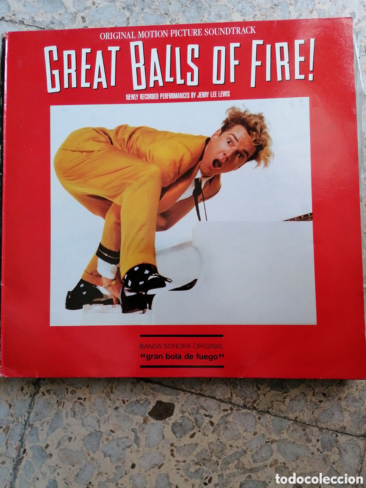 Disques de vinyle: LP GREAT BALLS OF FIRE JERRY LEE LEWIS GRAN BOLA DE FUEGO 1989 ESPA&Ntilde;A