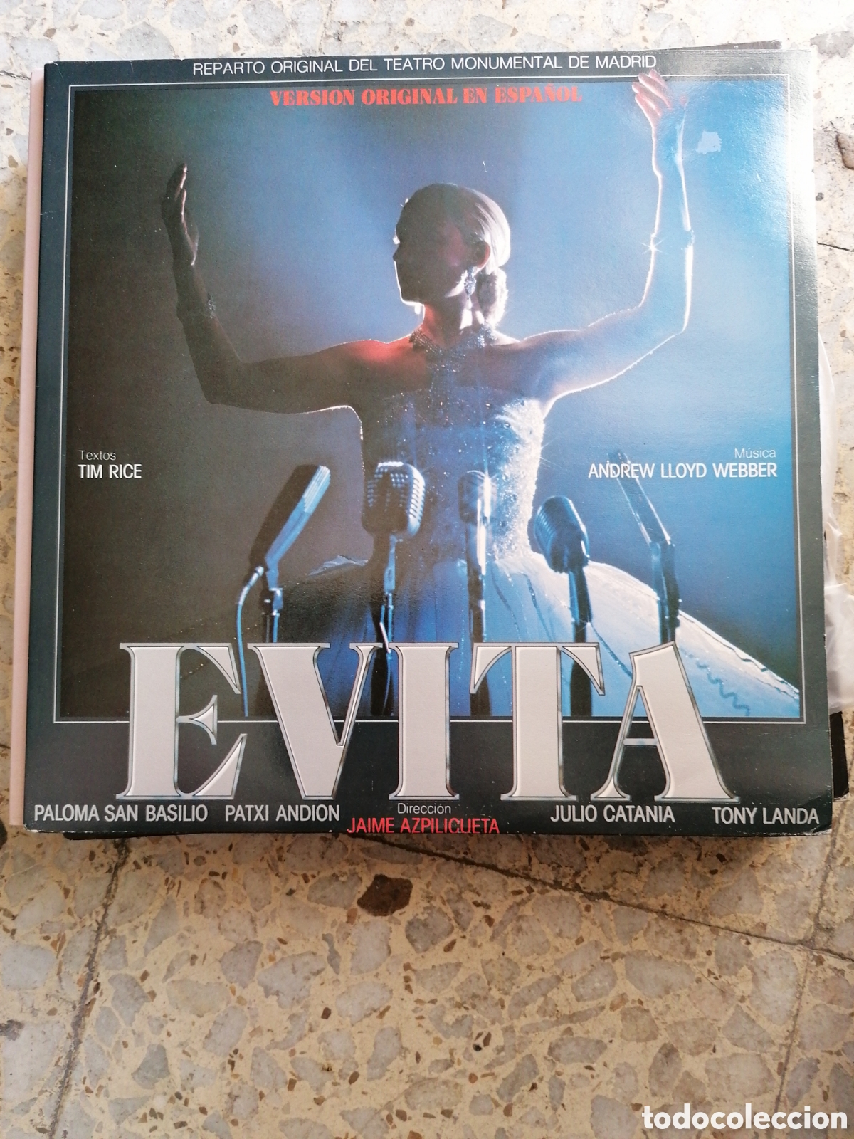 Vinyl-Schallplatten: LP EVITA ANDREW LLOYD WEBBER PALOMA SAN BASILIO 1980 ESPA&Ntilde;A PORTADA DOBLE EX