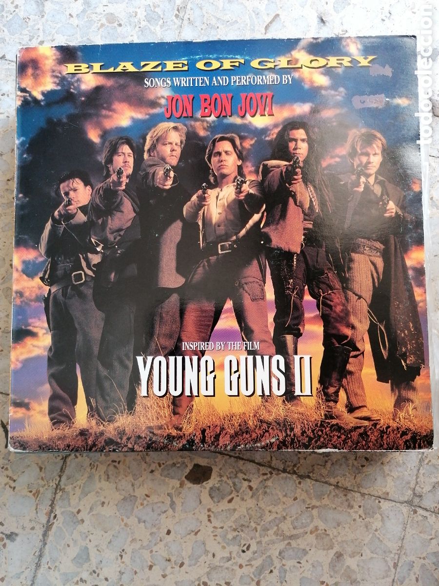 Discos de vinilo: LP JON BON JOVI BLAZE OF GLORY YOUNG GUNS II 1990 ESPA&Ntilde;A