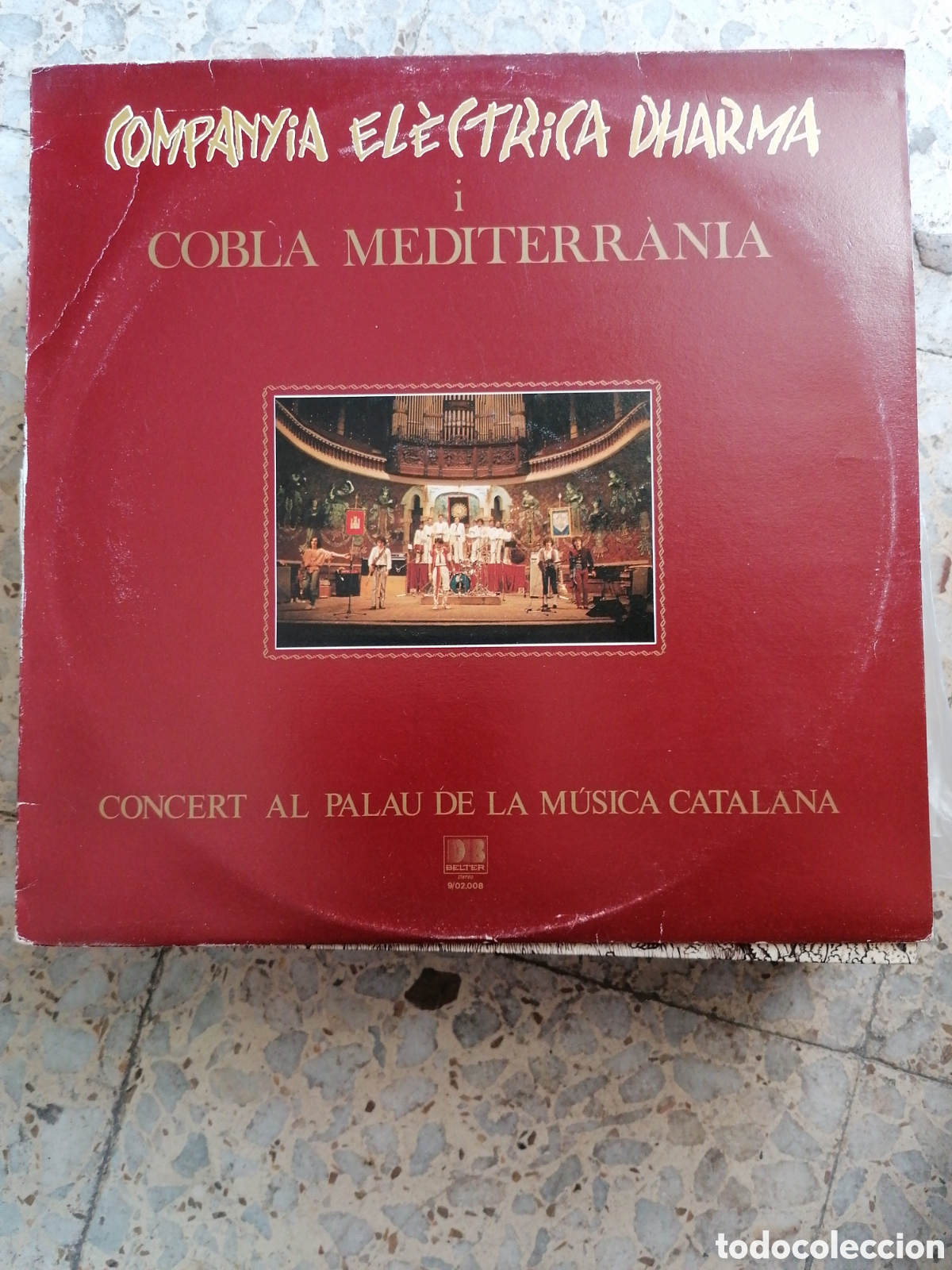 Discos de vinilo: LP COMPA&Ntilde;IA ELECTRICA DHARMA COBLA MEDITERRANIA CONCERT AL PALAU DE LA MUSICA CATALANA 1982