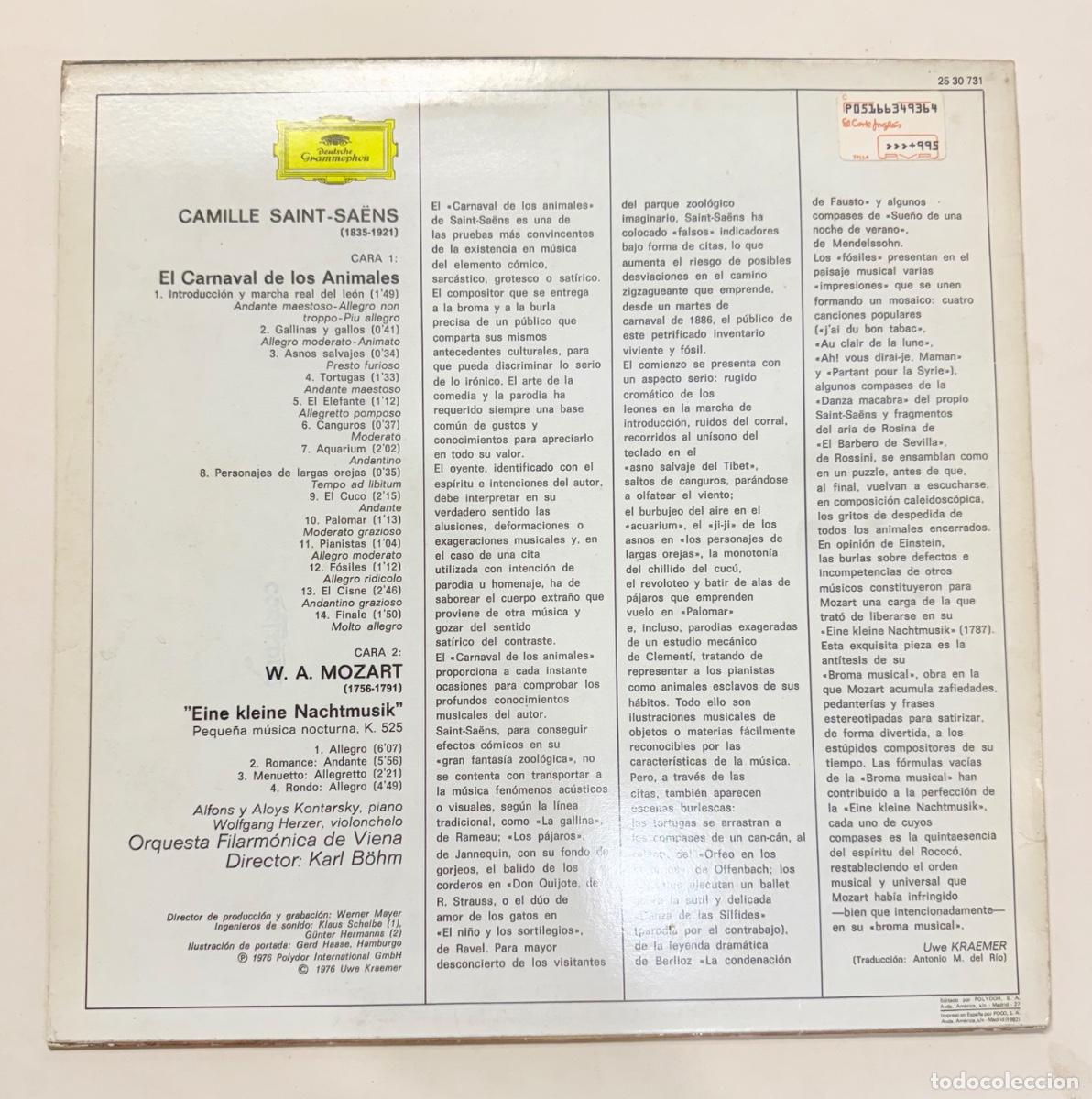 Discos de vinilo: El carnaval de los animales - Foto 2