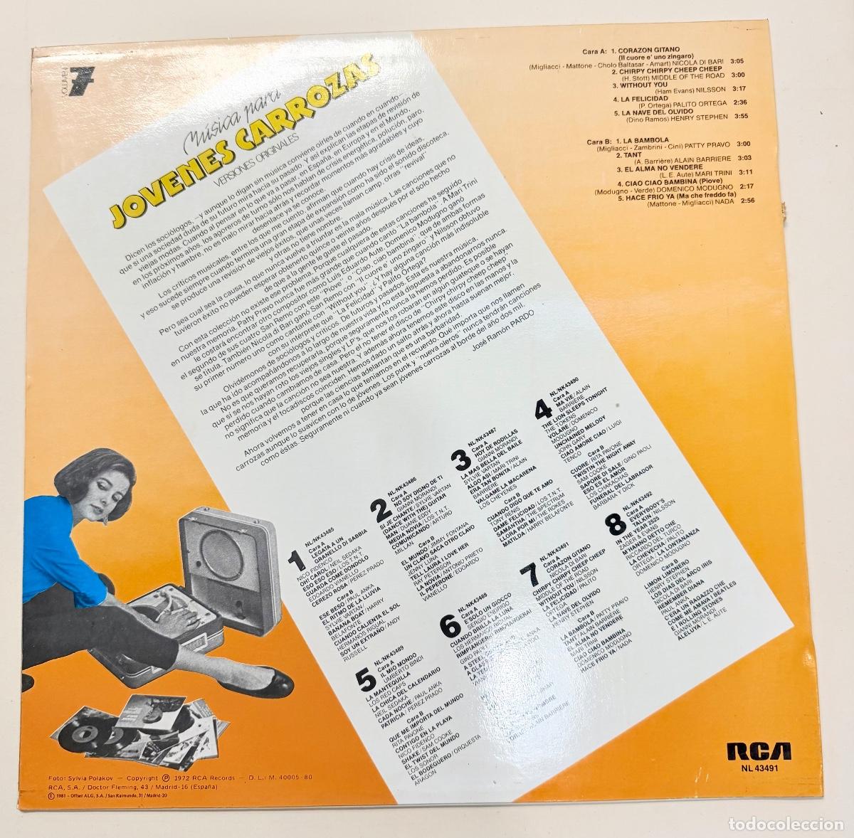 Discos de vinilo: Jovenes carrozas volumen 7 - Foto 2