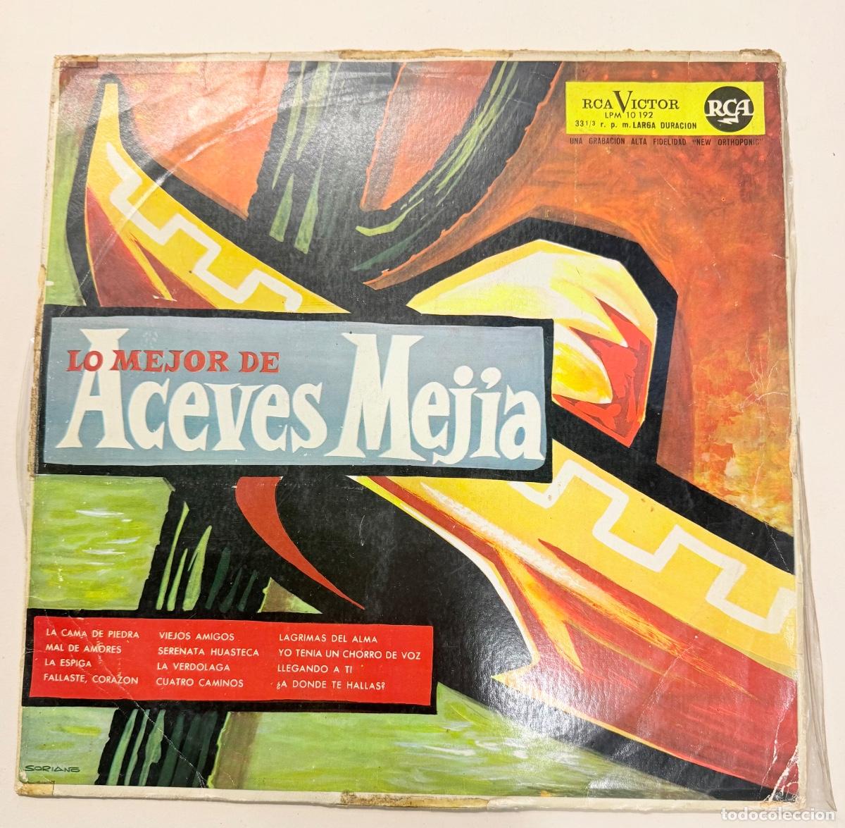 Discos de vinilo: Lo mejor de Aceves Mejia a&ntilde;o 1962
