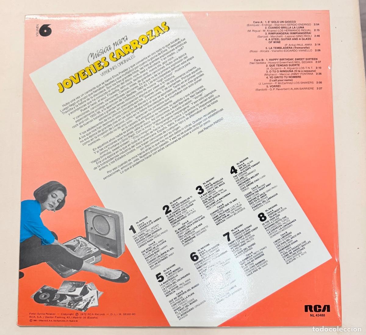 Discos de vinilo: Jovenes carrozas volumen 6 - Foto 2