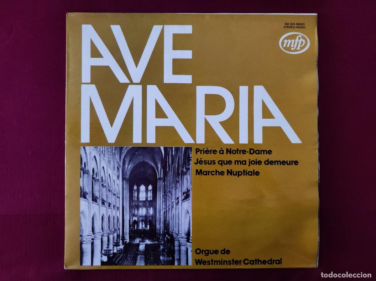 Discos de vinilo: Vinilo LP &rdquo;Ave Maria&rdquo; Recital de &Oacute;rgano &ndash; Jane Parker-Smith (Westminster Cathedral / MFP)