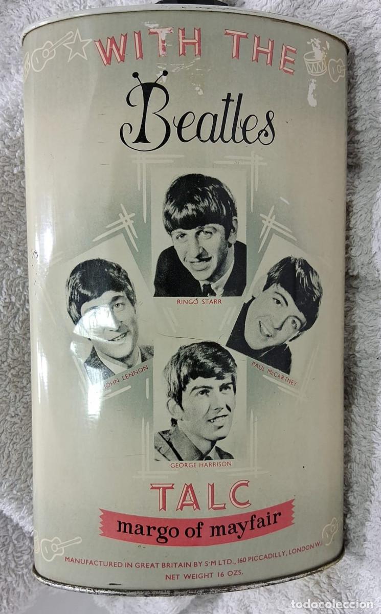 Discos de vinilo: Lata vintage The Beatles &ldquo;With The Beatles Talc&rdquo; &middot; Margo of Mayfair &middot; a&ntilde;os 60 &middot; Made in England