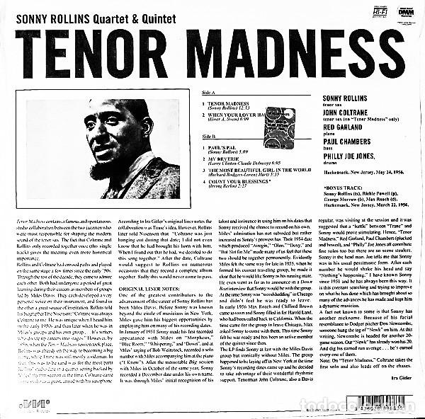 Discos de vinilo: Sonny Rollins Quartet &ndash; Tenor Madness LP - Foto 2
