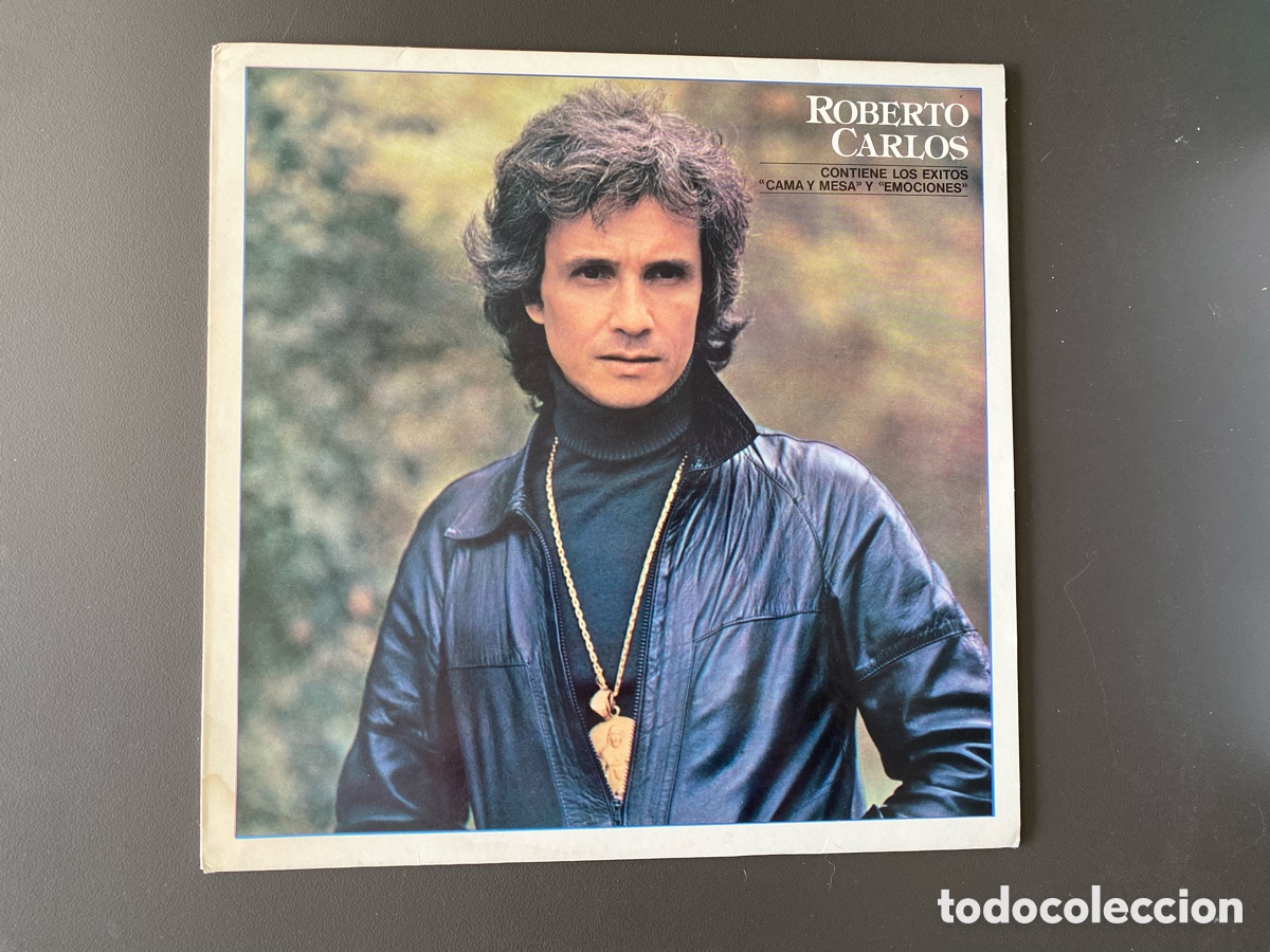 Discos de vinilo: Vinilo LP Roberto Carlos - &Aacute;lbum Hom&oacute;nimo (Cama y Mesa / Emociones) - CBS 1981 (Espa&ntilde;a) Con encarte